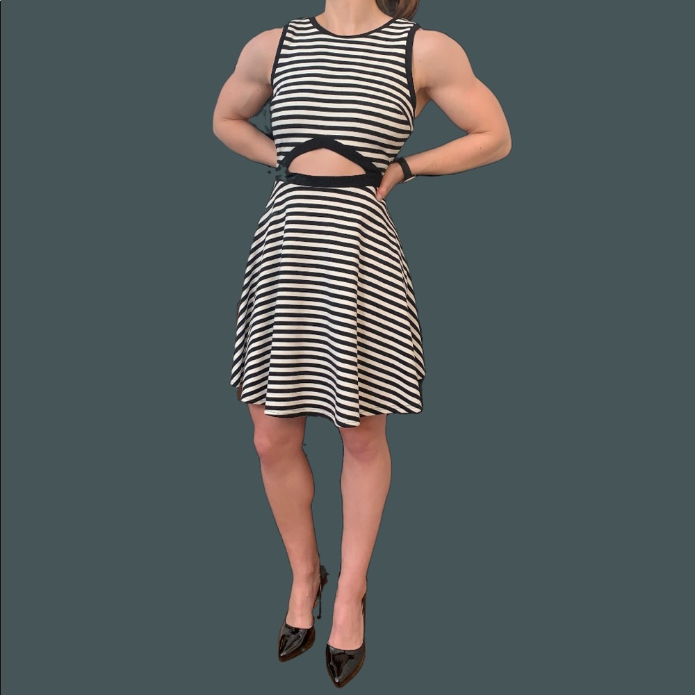Skater Dress with Keyhole Detail